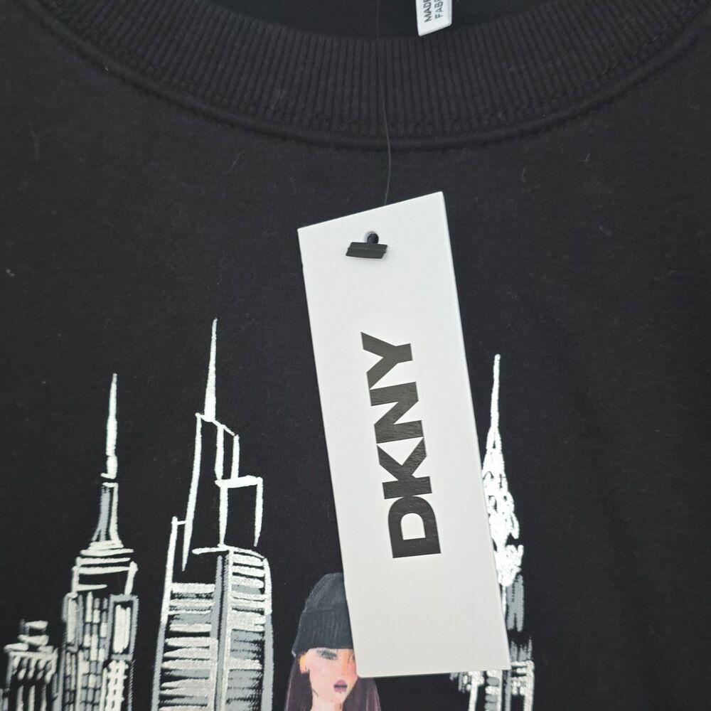 DKNY Cotton Blend Longsleeve Pullover Sweater Size XS NWT - Picture 4 of 9